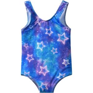imageDXTON Girls One Piece Swimsuit Kids Mermaid Quick Dry Bathing Suits Swimwear for Beach Pool 310 YearsSm030blue