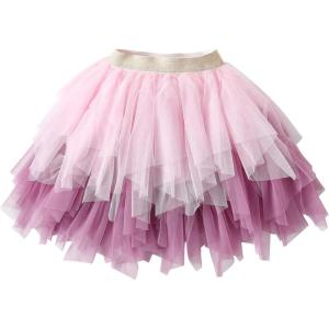 imageDXTON Kids Girls Tutu Dresses Toddler Rainbow Flower Tulle SkirtAdksk215pink