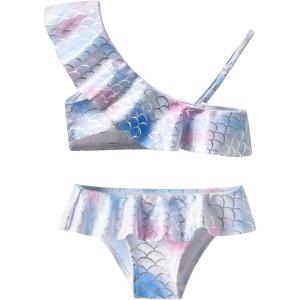 imageDXTON Toddler Girls Swimsuit Mermaid Tankini Set 2Piece Swimming Bathing Suit Beach Sport 310 YearsSm005
