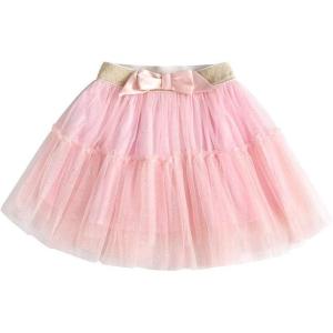 imageDXTON Toddler Girls Tutu Skirt Tulle Dress Up for Baby Girls Outfits SK112Pink