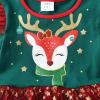 imageDXTON Toddler Girls Dress Long Sleeve Tutu Winter Birthday Party Dress for Little Girl 38TGreen