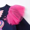 imageDXTON Toddler Girls Dress Long Sleeve Tutu Winter Birthday Party Dress for Little Girl 38TPurple