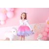 imageDXTON Toddler Girl Long Sleeve Dresses Winter Children for 212T LH4980White