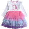 imageDXTON Toddler Girl Long Sleeve Dresses Winter Children for 212T LH4980White