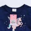 imageDXTON Girls Long Sleeves Dresses Party Winter Birthday Tutu Toddler Outfits LH2110Lh2110blue