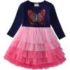 imageDXTON Toddler Girl Winter Dress for Baby Girl Tutu Dresses Long Sleeve Outfits LH45983T