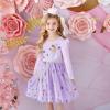 imageDXTON Kids Girls Dresses Long Sleeve Toddler Winter Party Tutu Dresses for 28TAlh19527purple