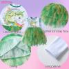 imageDXTON Kids Girls Dresses Long Sleeve Toddler Winter Party Tutu Dresses for 28TLh4115green