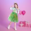 imageDXTON Kids Girls Dresses Long Sleeve Toddler Winter Party Tutu Dresses for 28TLh4115green