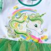 imageDXTON Kids Girls Dresses Long Sleeve Toddler Winter Party Tutu Dresses for 28TLh4115green