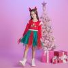 imageDXTON Kids Girls Dresses Long Sleeve Toddler Winter Party Tutu Dresses for 28TLh8005red