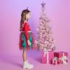imageDXTON Kids Girls Dresses Long Sleeve Toddler Winter Party Tutu Dresses for 28TLh8005red