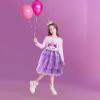imageDXTON Kids Girls Dresses Long Sleeve Toddler Winter Party Tutu Dresses for 28TLh8006purple