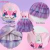 imageDXTON Kids Girls Dresses Long Sleeve Toddler Winter Party Tutu Dresses for 28TLh8006purple