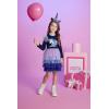 imageDXTON Girls Dresses Winter Long Sleeve Tutu Party DressesBlack