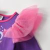 imageDXTON Girls Dresses Winter Long Sleeve Tutu Party DressesDark Purple