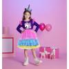 imageDXTON Girls Dresses Winter Long Sleeve Tutu Party DressesDark Purple