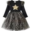 imageDXTON Toddler Girls Dresses Tutu Winter Long Sleeve Tutu Dress Party Outfits LH2205 8T