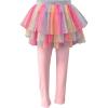 imageDXTON Kid Girls Leggings with Skirt Toddler Girl Printed Tutu Skirt Pant Birthday Party 312 YearsFs124pink