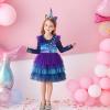 imageDXTON Girls Dresses Winter Long Sleeve Tutu Party DressesBlue