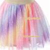 image:imageDXTON Kids Girls Tutu Dresses Toddler Rainbow Flower Tulle SkirtDksk286rainbow