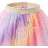 image:imageDXTON Kids Girls Tutu Dresses Toddler Rainbow Flower Tulle SkirtDksk286rainbow