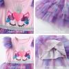 image:imageDXTON Toddler Girls Tutu Dress Cotton Bodice Layered Tulle Skirt Mermaid Sparkle Birthday Party Dress for Kids 38 YearsSh8006purple