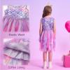 image:imageDXTON Toddler Girls Tutu Dresses Summer Mermaid Tulle Birthday Party Sundress for 38 YearsSh8001mermaid