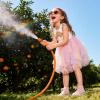 image:imageDXTON Girls Summer Dress with Cotton Top and Colorful Tulle Holiday Party Casual Dresses for Toddler Kids for 38 YearsBeige