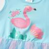 image:imageDXTON Girls Summer Dress with Cotton Top and Colorful Tulle Holiday Party Casual Dresses for Toddler Kids for 38 YearsGreen