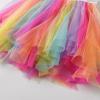 image:imageDXTON Girls Summer Dress with Cotton Top and Colorful Tulle Holiday Party Casual Dresses for Toddler Kids for 38 YearsOrange