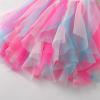 image:imageDXTON Girls Summer Dress with Cotton Top and Colorful Tulle Holiday Party Casual Dresses for Toddler Kids for 38 YearsPink