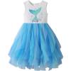 image:imageDXTON Girls Summer Dress with Cotton Top and Colorful Tulle Holiday Party Casual Dresses for Toddler Kids for 38 YearsWhite