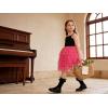 image:imageDXTON Girls Sleeveless Summer Dresses Tutu Strap Knit with 8Layer Fluffy Cotton Blend for Birthday Party Outfits 38 YearsBlack