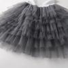 image:imageDXTON Girls Sleeveless Summer Dresses Tutu Strap Knit with 8Layer Fluffy Cotton Blend for Birthday Party Outfits 38 YearsGrey