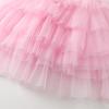 image:imageDXTON Girls Sleeveless Summer Dresses Tutu Strap Knit with 8Layer Fluffy Cotton Blend for Birthday Party Outfits 38 YearsPink