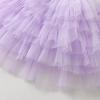 image:imageDXTON Girls Sleeveless Summer Dresses Tutu Strap Knit with 8Layer Fluffy Cotton Blend for Birthday Party Outfits 38 YearsPurple