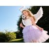 image:imageDXTON Girls Sleeveless Summer Dresses Tutu Strap Knit with 8Layer Fluffy Cotton Blend for Birthday Party Outfits 38 YearsPurple