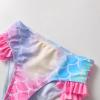 image:imageDXTON Girls Summer Swimsuit Beach Sport One Pieces Ruffled Tankini Cartoon Bathing Suit SwimwearBlue Pink