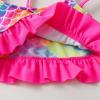 image:imageDXTON Girls Summer Swimsuit Beach Sport One Pieces Ruffled Tankini Cartoon Bathing Suit SwimwearRed