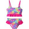 image:imageDXTON Girls Summer Swimsuit Beach Sport One Pieces Ruffled Tankini Cartoon Bathing Suit SwimwearRed