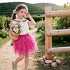 image:imageDXTON Girls Tutu Skirt for Toddler Baby Party Casual Multicoloured Tulle Outfits for 310 YearsFuchsia