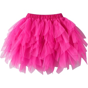 image:imageDXTON Girls Tutu Skirt for Toddler Baby Party Casual Multicoloured Tulle Outfits for 310 YearsFuchsia