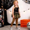 image:imageDXTON Toddler Girls Tutu Leggings with Skirt Ruffle Footless Skirted PantsGold Mermaid