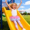 image:imageDXTON Toddler Girls Tutu Leggings with Skirt Ruffle Footless Skirted PantsPink Purple