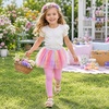 image:imageDXTON Toddler Girls Tutu Leggings with Skirt Ruffle Footless Skirted PantsSmoky Pink Beige