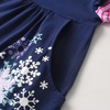 image:imageDXTON Toddler Girls Winter Long Sleeve Dress Rainbow Cotton Dresses 38YNavy Snowflakes
