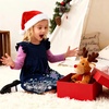 image:imageDXTON Toddler Girls Winter Long Sleeve Dress Rainbow Cotton Dresses 38YNavy Snowflakes