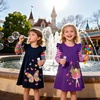 image:imageDXTON Toddler Girls Winter Long Sleeve Dress Rainbow Cotton Dresses 38YRainbow Butterfly