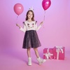 image:imageDXTON Girls Long Sleeve Tulle Tutu Dress Party Outfit Ages 312Brown